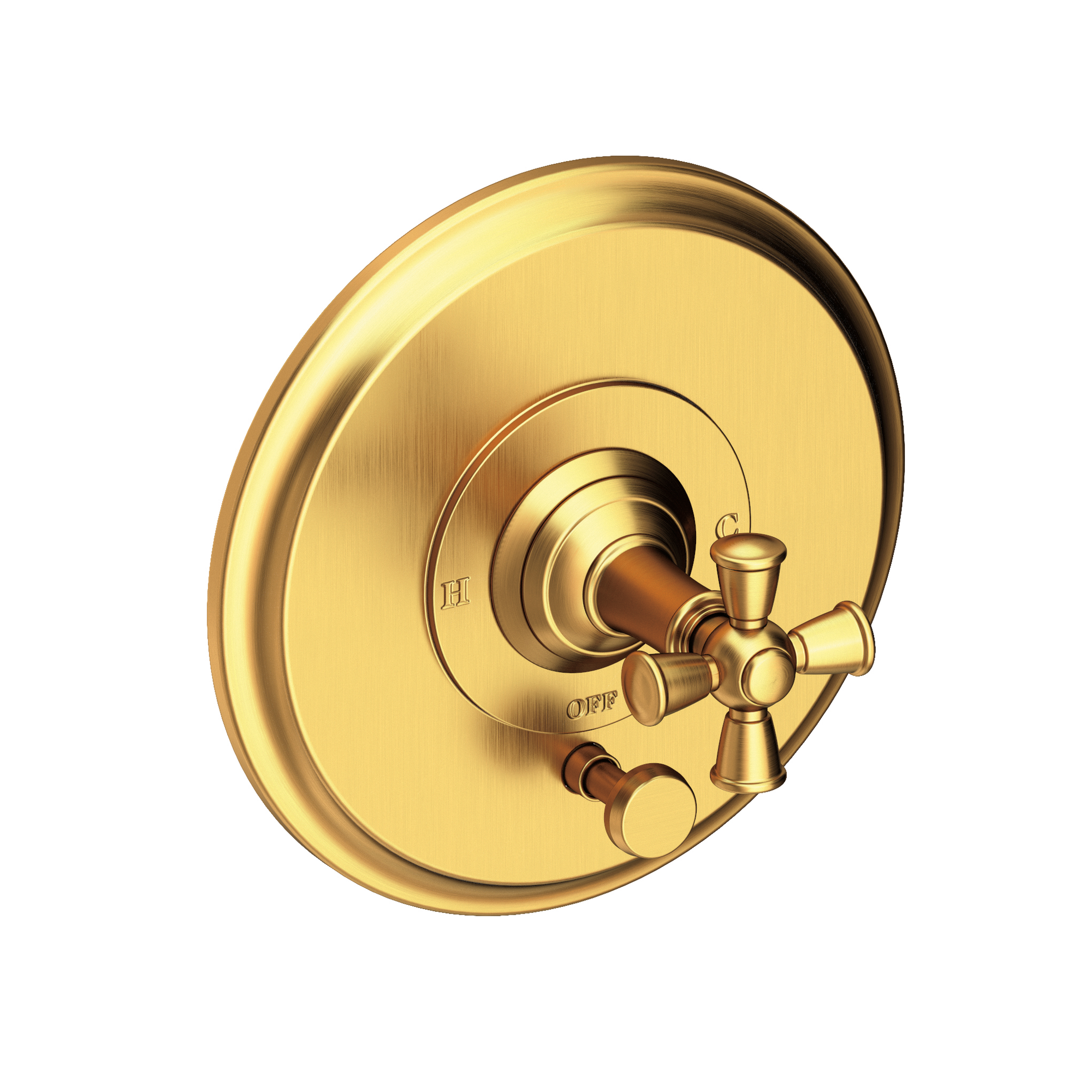 Newport Brass Aylesbury Balanced Pressure Tub & Shower Diverter Plate with Handle