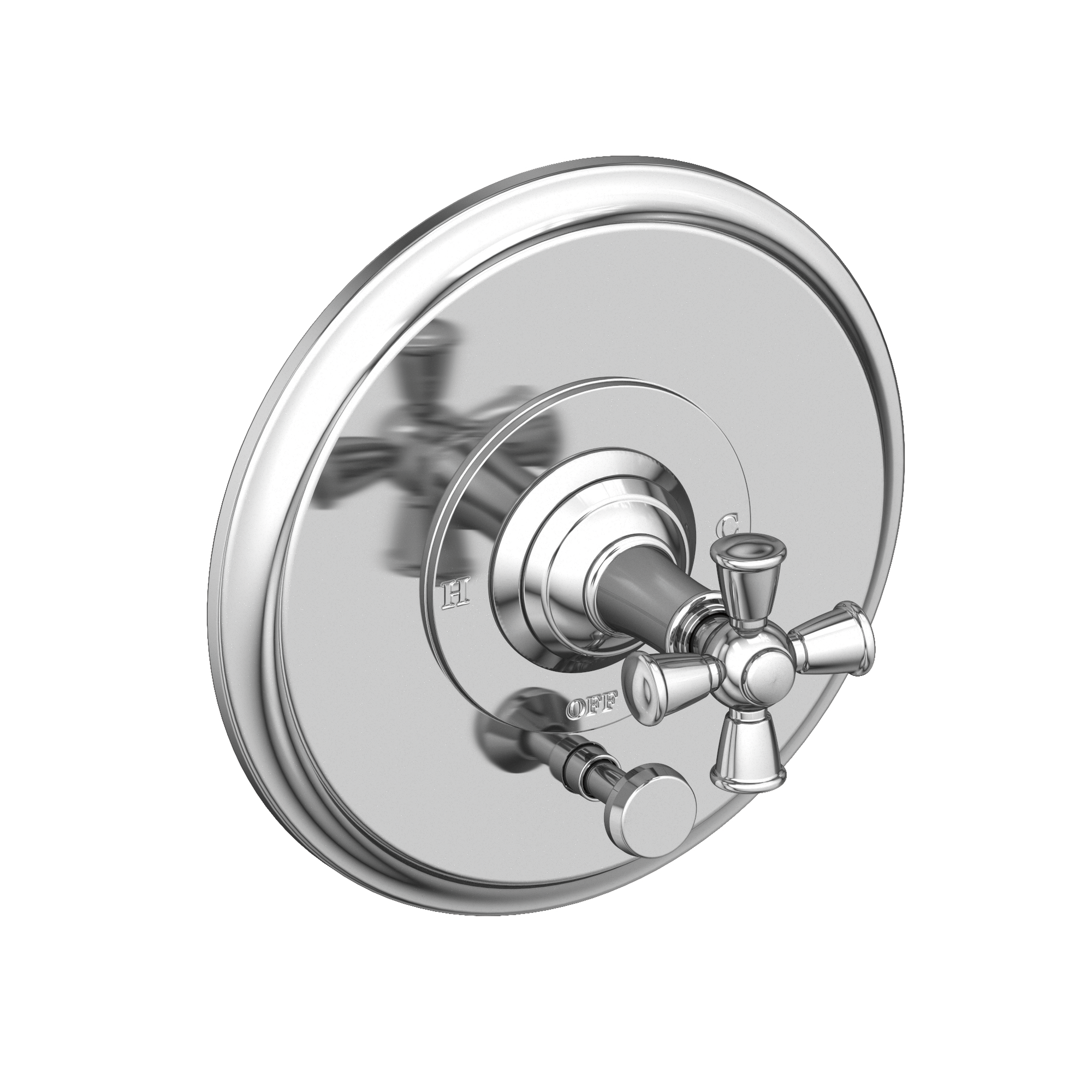 Newport Brass Aylesbury Balanced Pressure Tub & Shower Diverter Plate with Handle