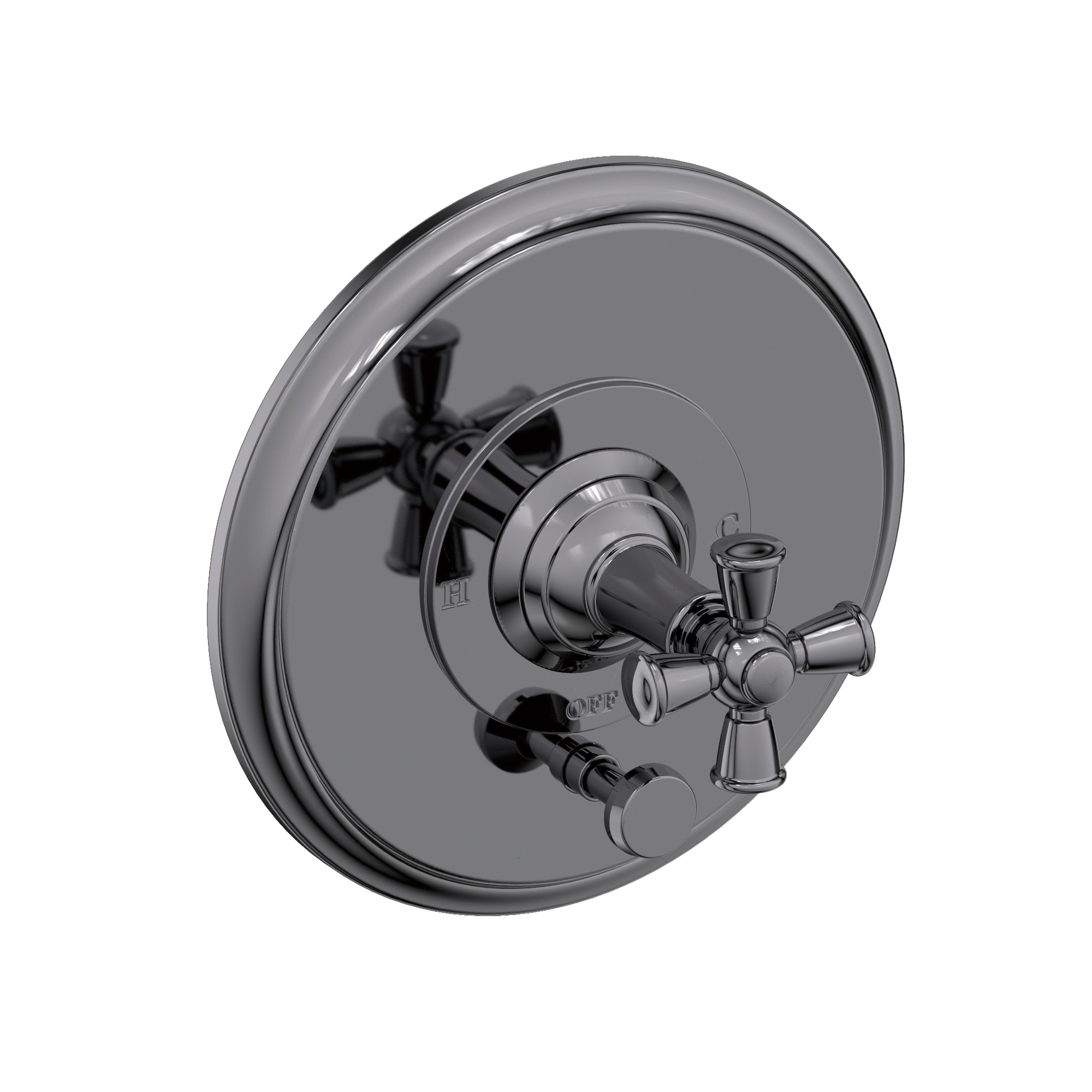 Newport Brass Aylesbury Balanced Pressure Tub & Shower Diverter Plate with Handle