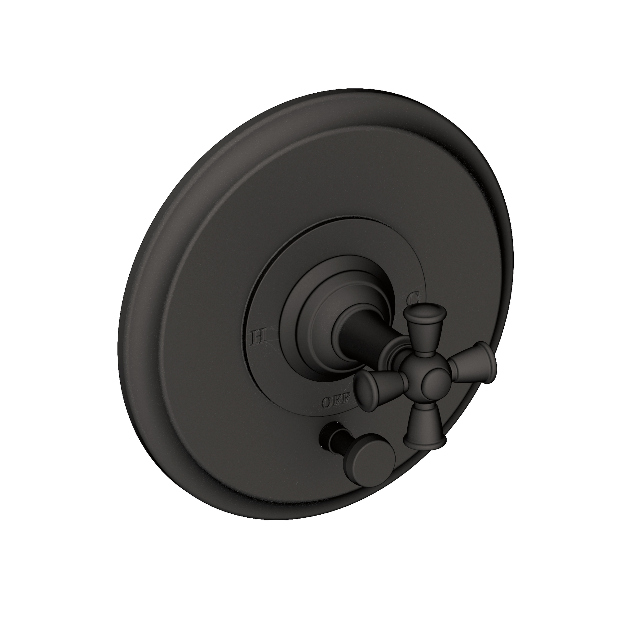 Newport Brass Aylesbury Balanced Pressure Tub & Shower Diverter Plate with Handle