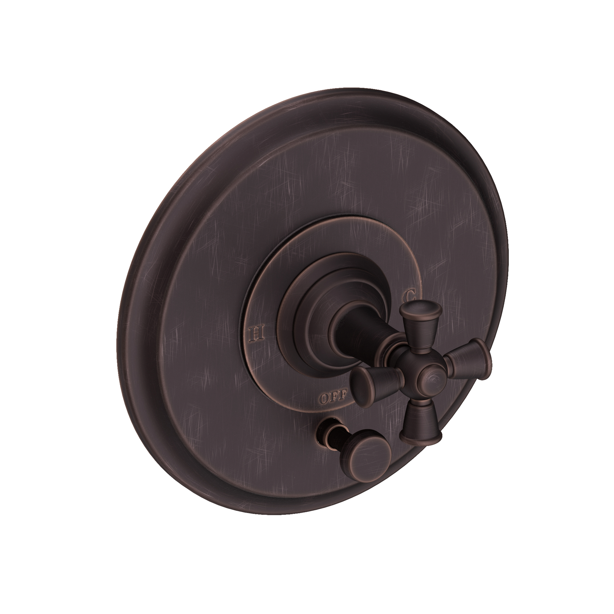 Newport Brass Aylesbury Balanced Pressure Tub & Shower Diverter Plate with Handle