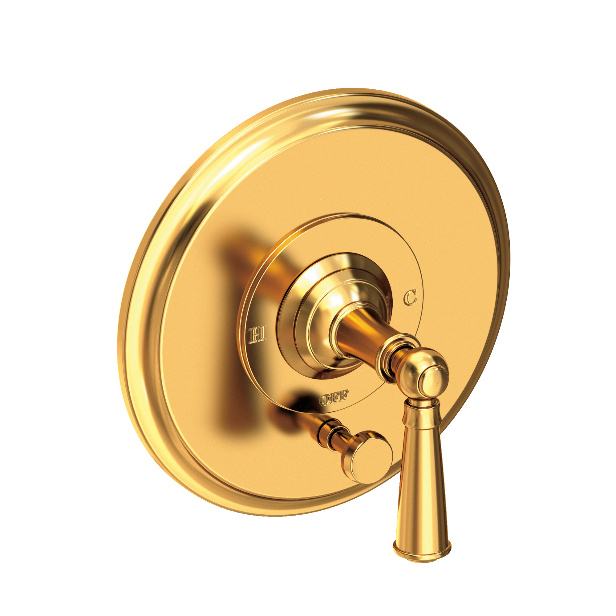 Newport Brass Aylesbury Balanced Pressure Tub & Shower Diverter Plate with Handle