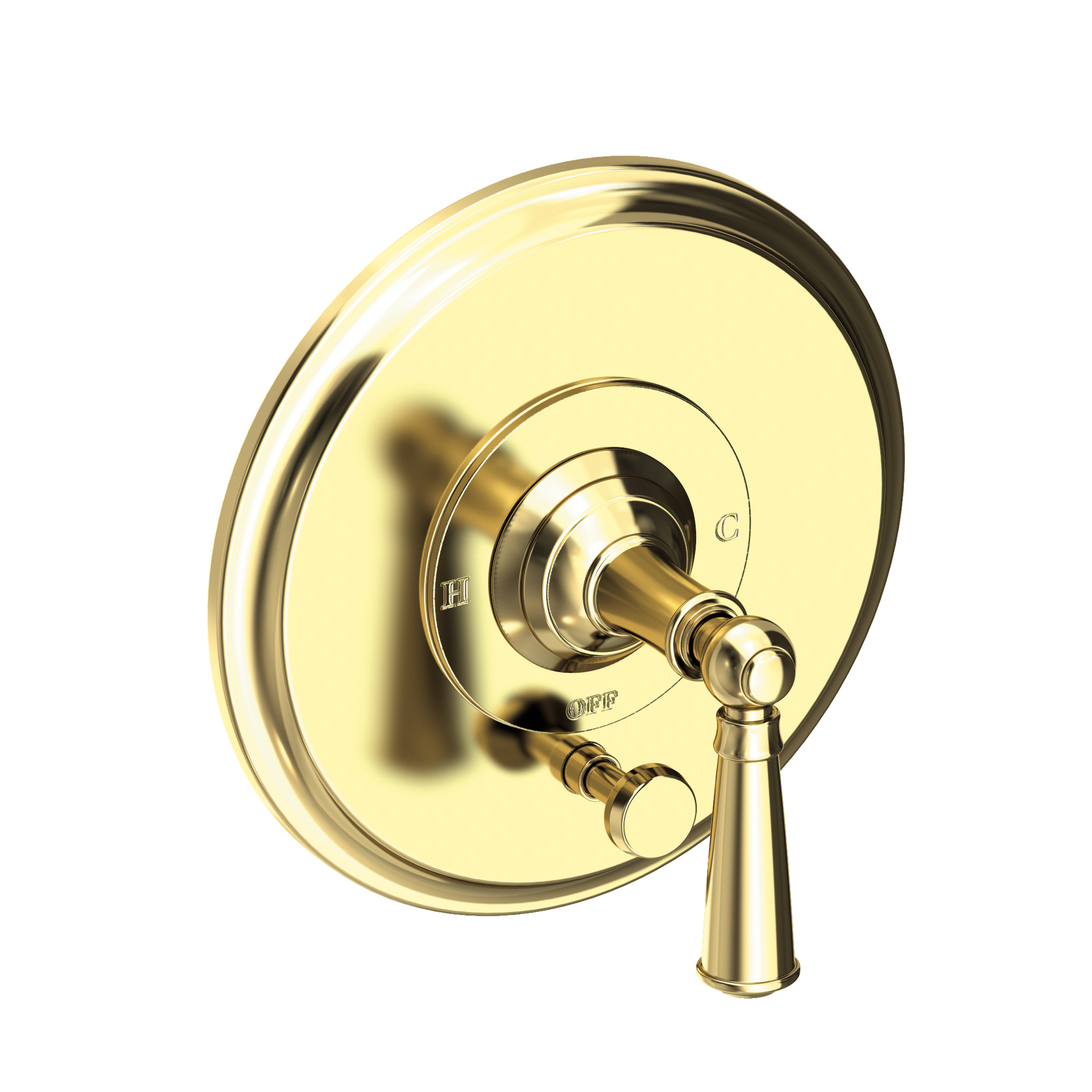 Newport Brass Aylesbury Balanced Pressure Tub & Shower Diverter Plate with Handle
