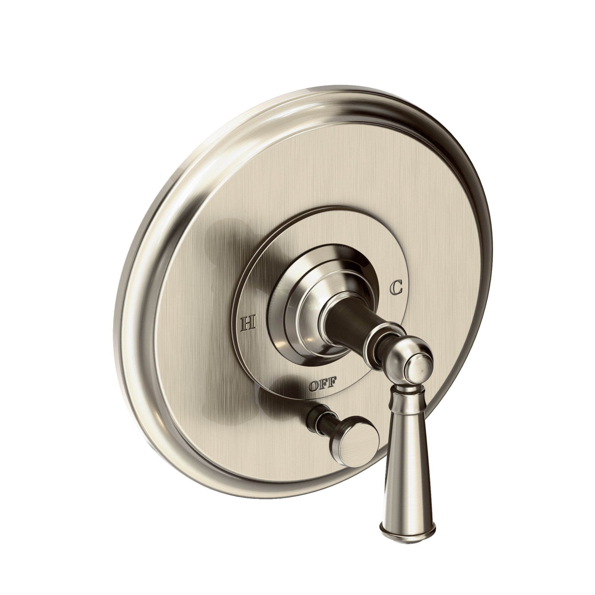 Newport Brass Aylesbury Balanced Pressure Tub & Shower Diverter Plate with Handle