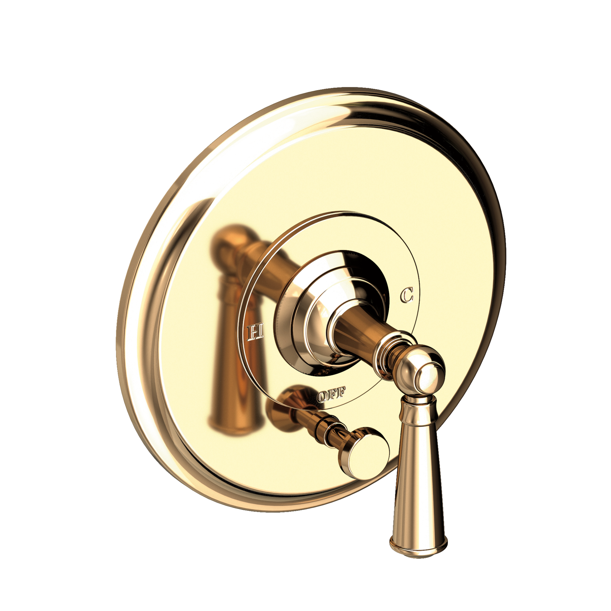 Newport Brass Aylesbury Balanced Pressure Tub & Shower Diverter Plate with Handle