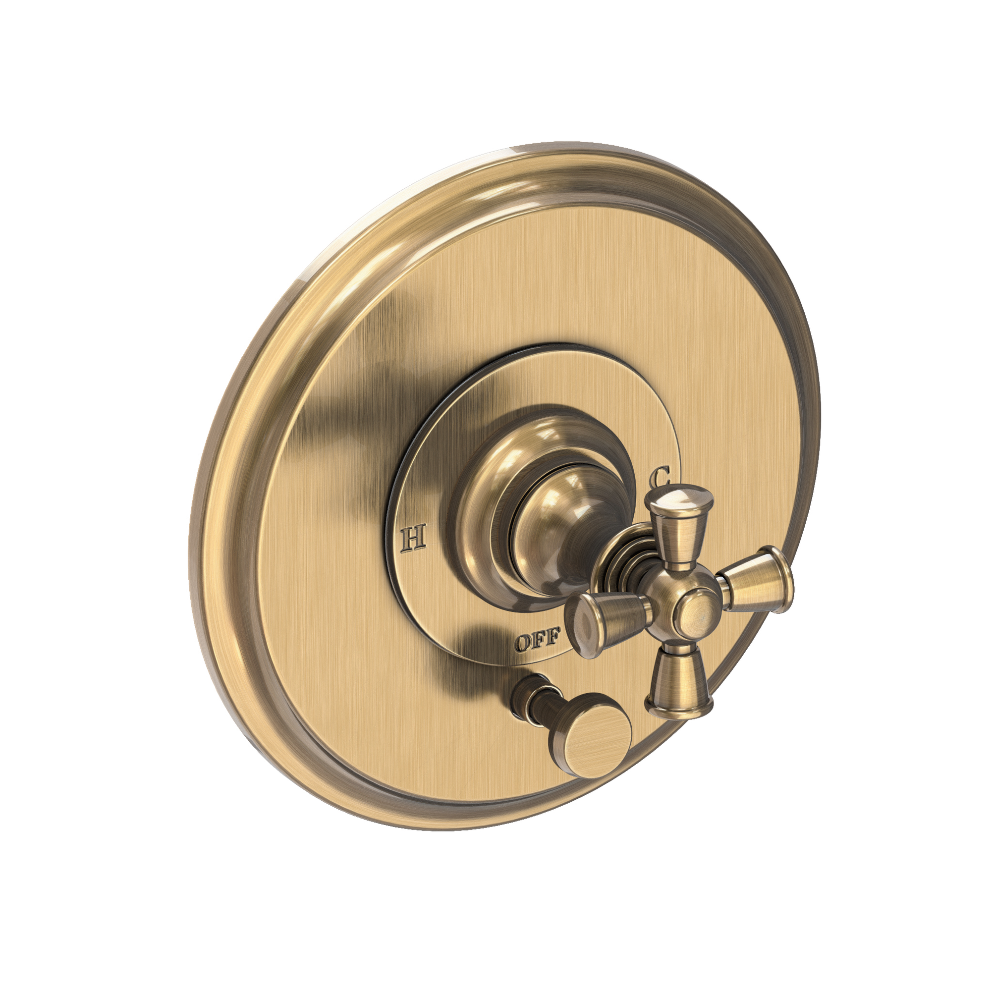 Newport Brass Sutton Balanced Pressure Tub & Shower Diverter Plate with Handle