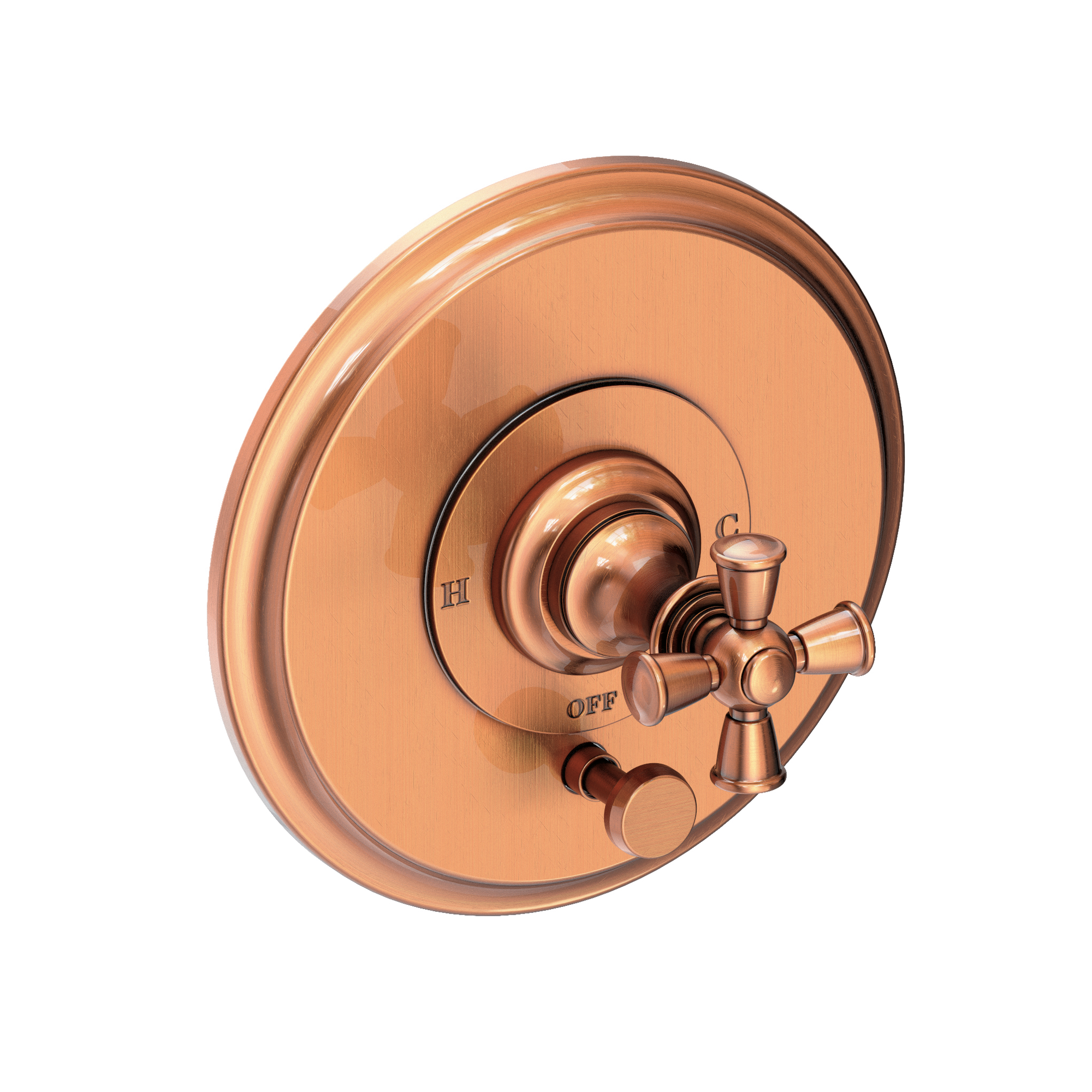 Newport Brass Sutton Balanced Pressure Tub & Shower Diverter Plate with Handle