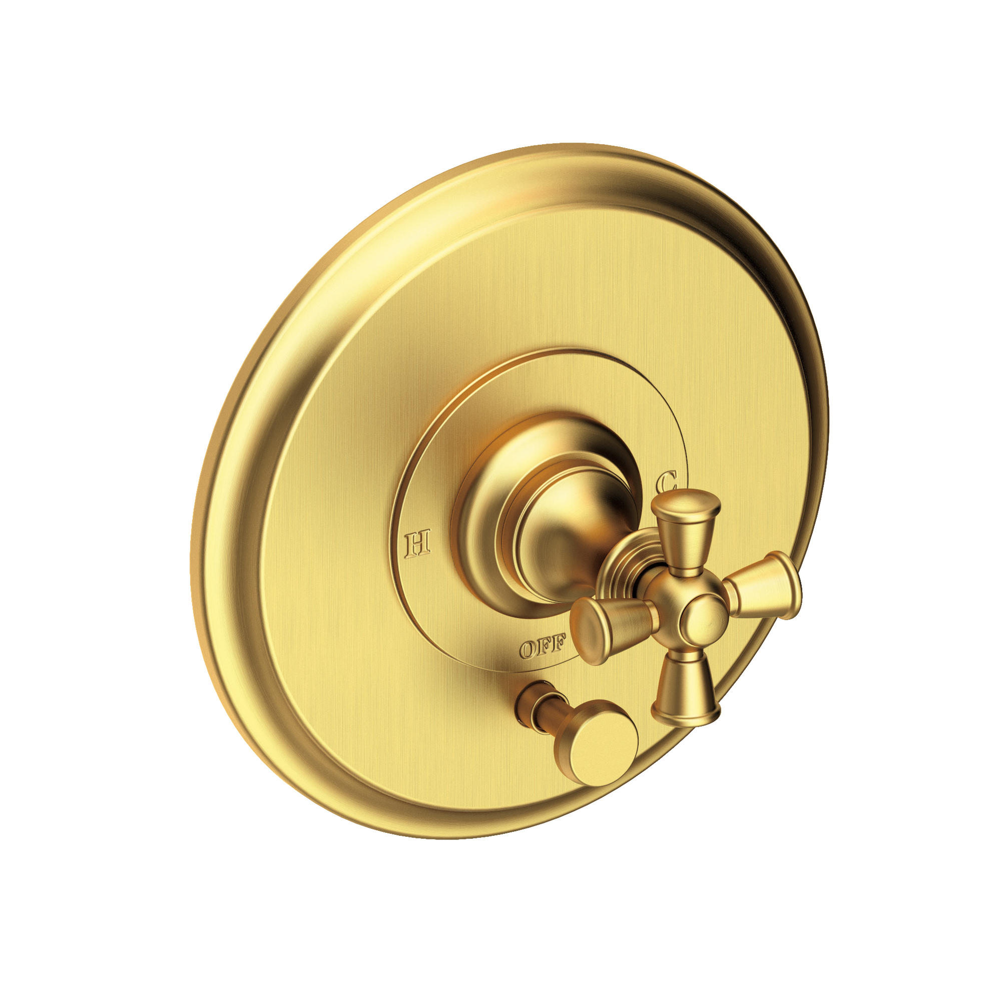 Newport Brass Sutton Balanced Pressure Tub & Shower Diverter Plate with Handle