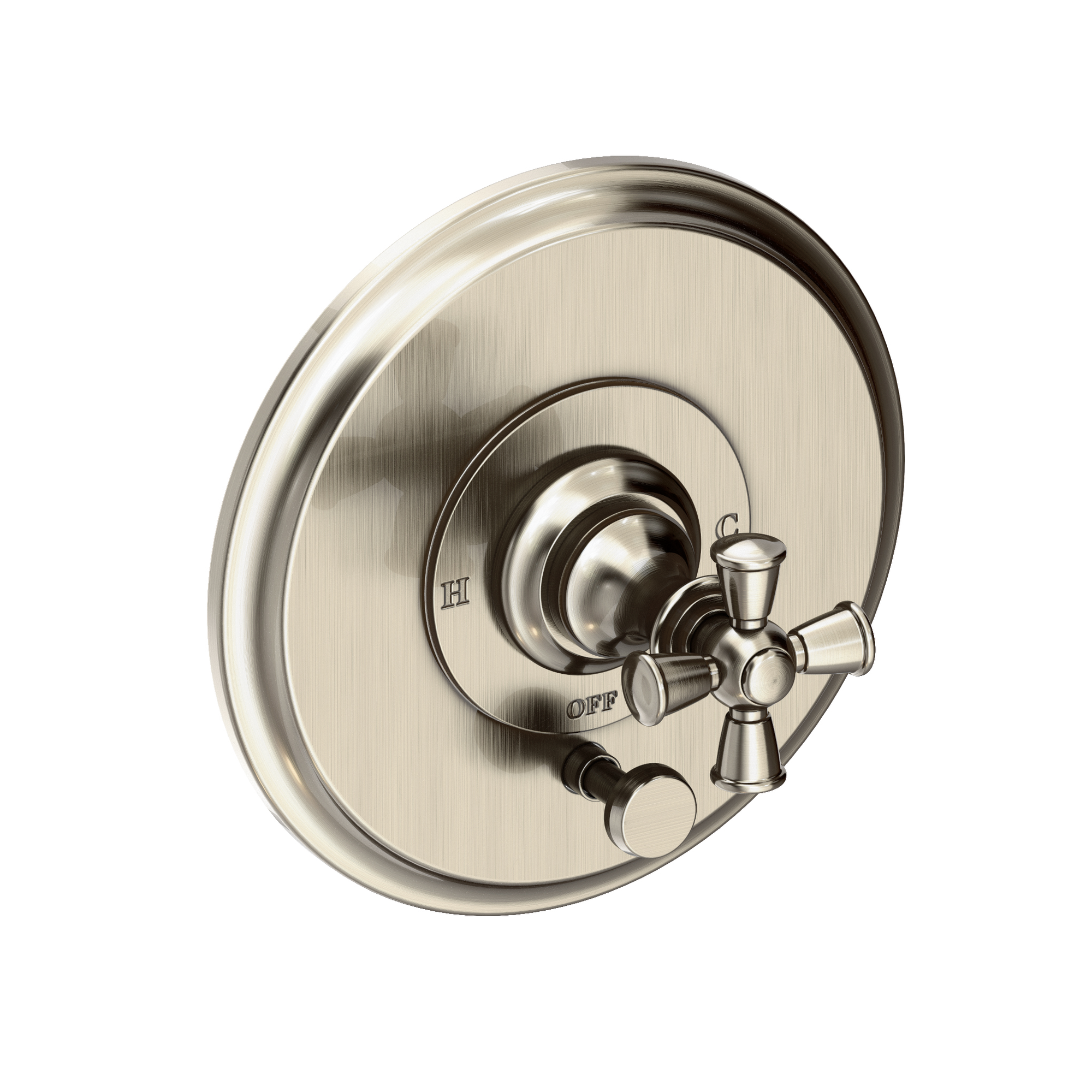 Newport Brass Sutton Balanced Pressure Tub & Shower Diverter Plate with Handle