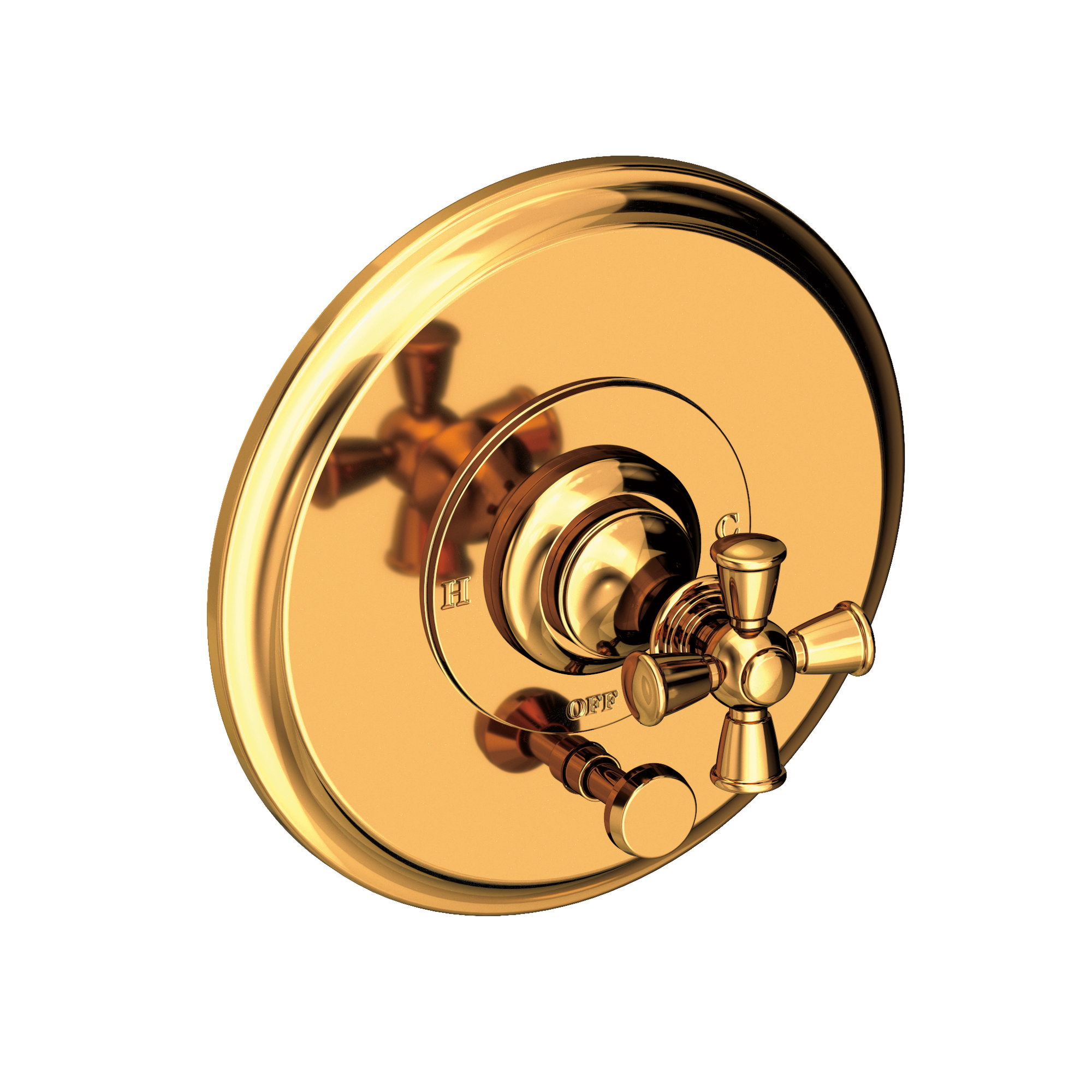 Newport Brass Sutton Balanced Pressure Tub & Shower Diverter Plate with Handle