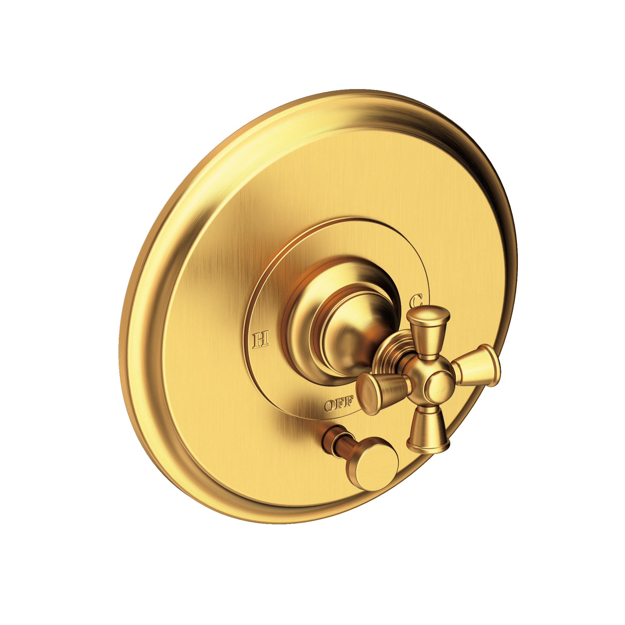 Newport Brass Sutton Balanced Pressure Tub & Shower Diverter Plate with Handle