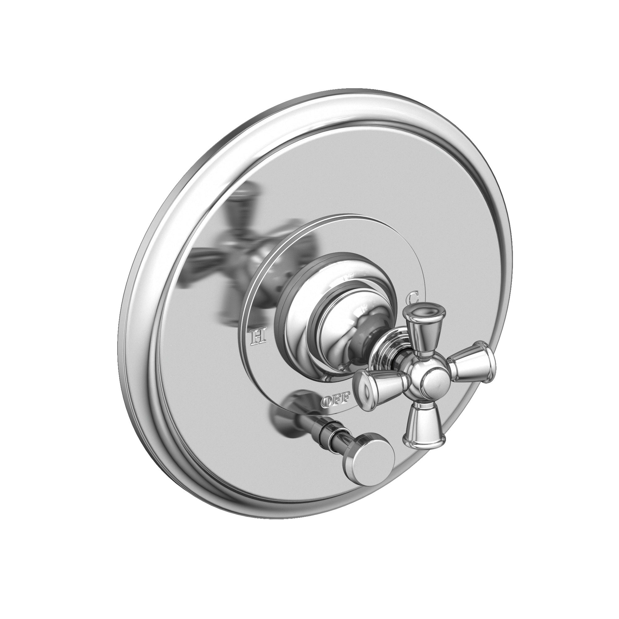 Newport Brass Sutton Balanced Pressure Tub & Shower Diverter Plate with Handle