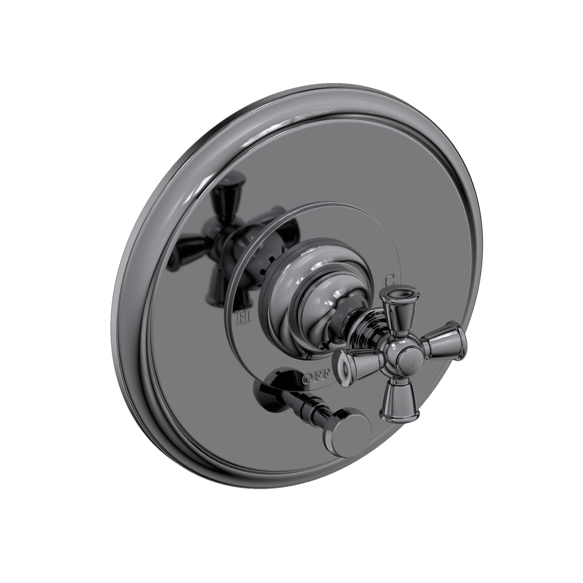 Newport Brass Sutton Balanced Pressure Tub & Shower Diverter Plate with Handle