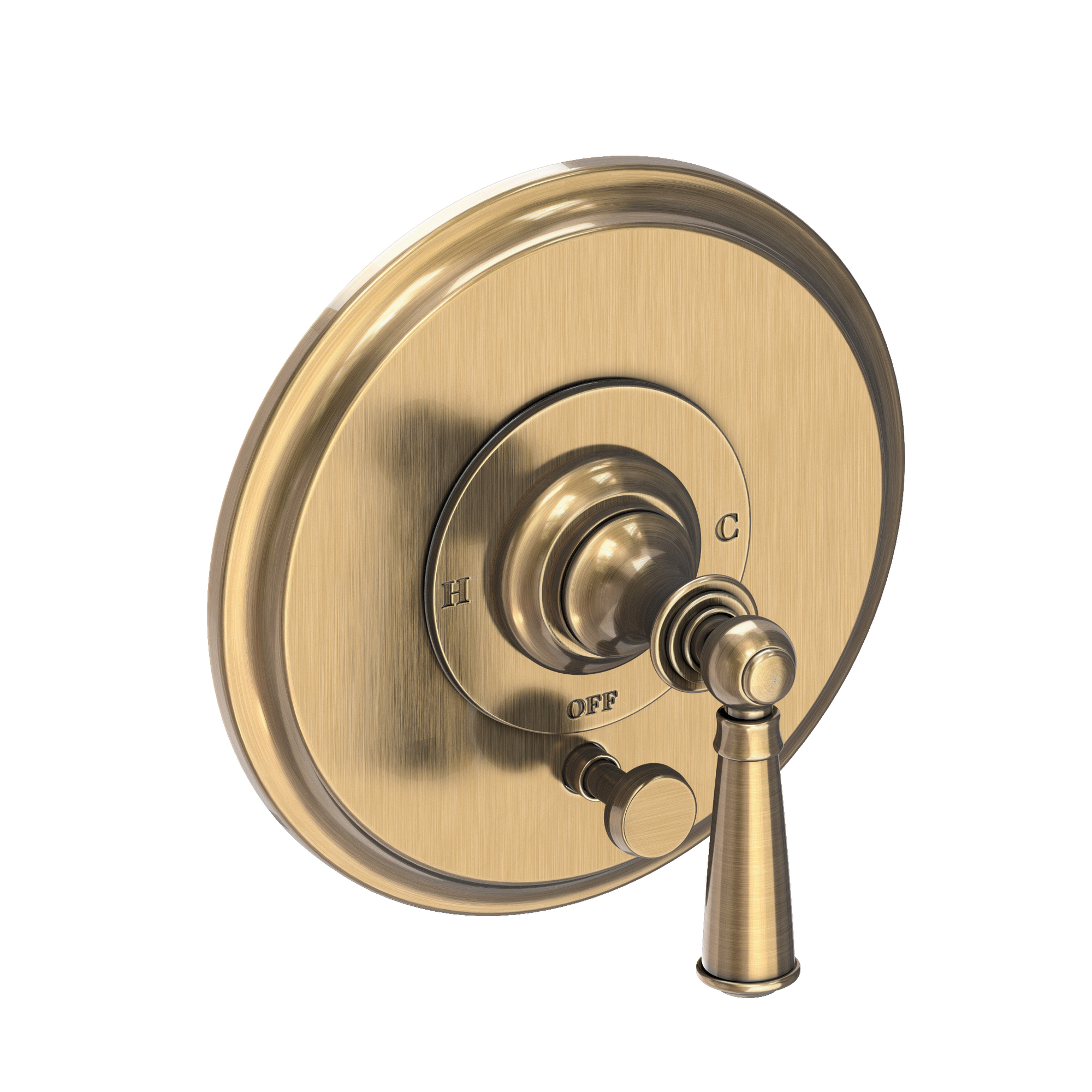 Newport Brass Sutton Balanced Pressure Tub & Shower Diverter Plate with Handle