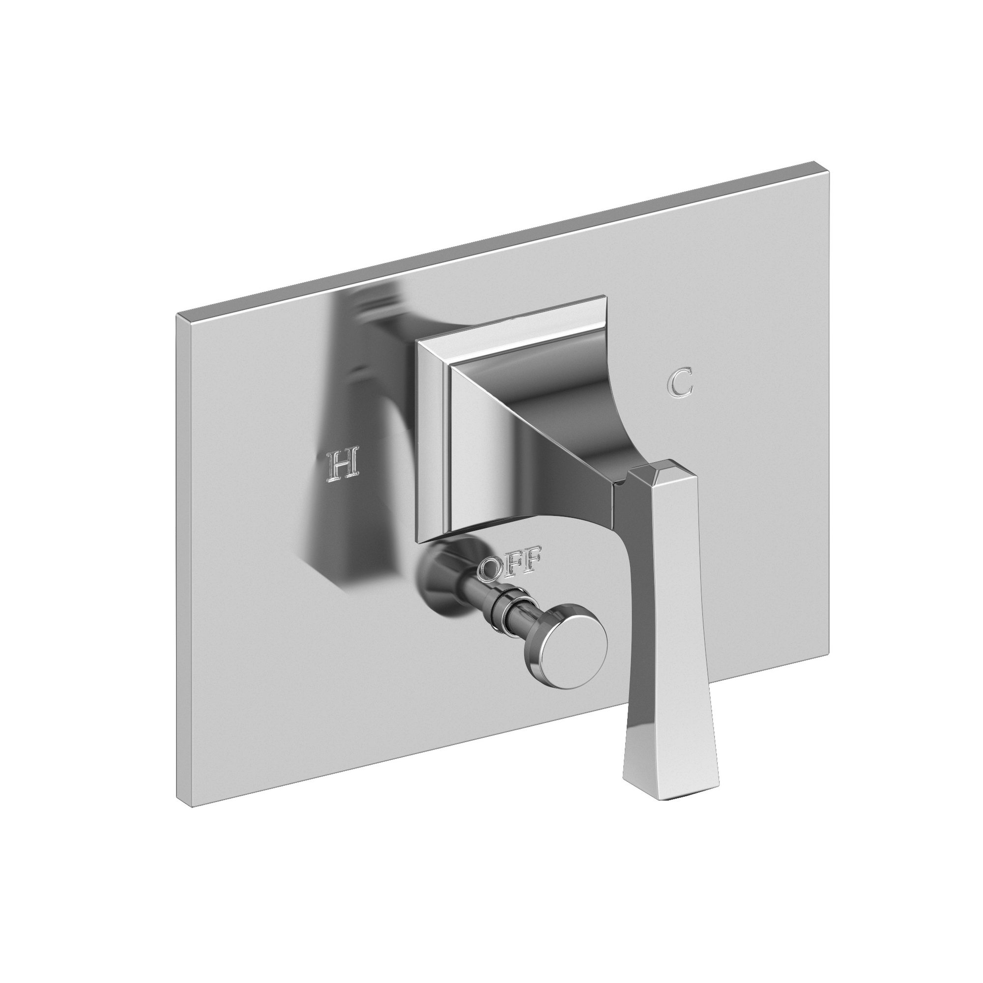 Newport Brass Joffrey® Balanced Pressure Tub & Shower Diverter Plate with Handle