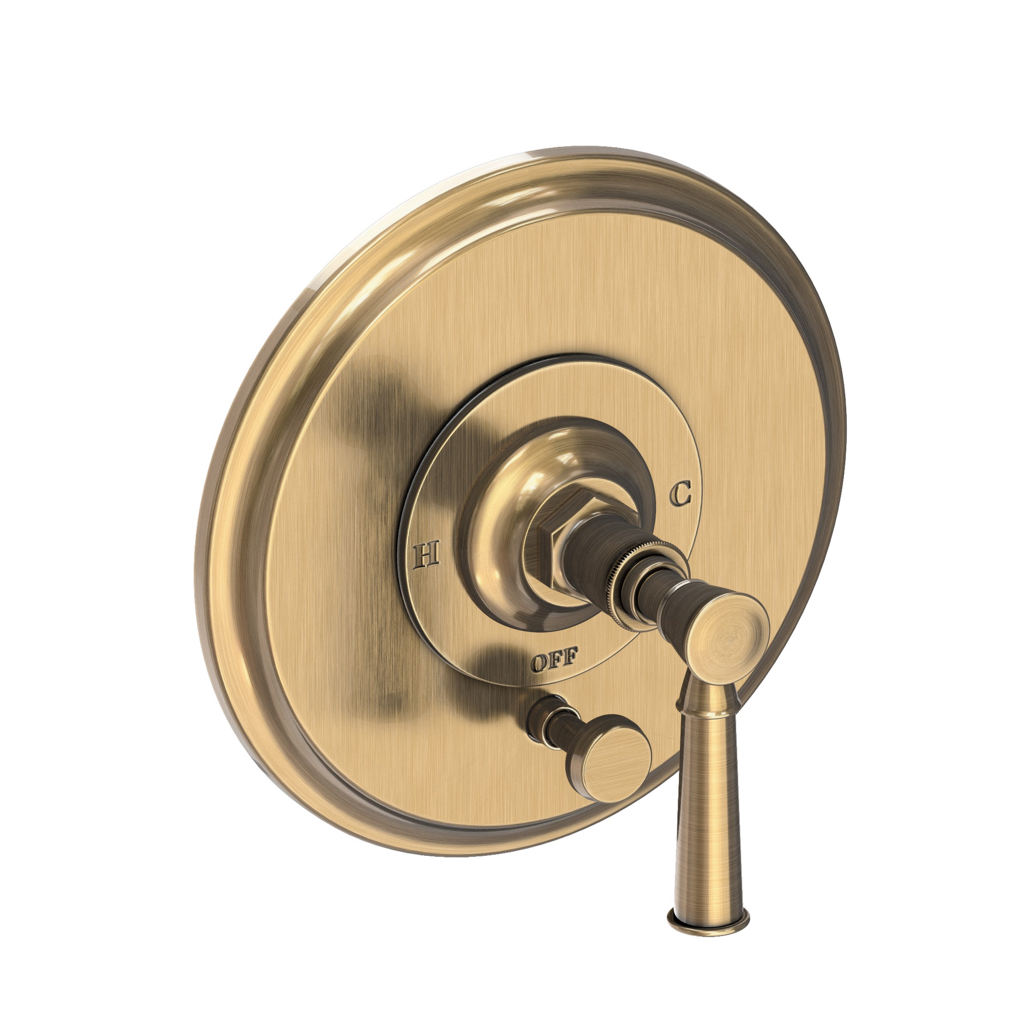 Newport Brass Vander Balanced Pressure Tub & Shower Diverter Plate with Handle