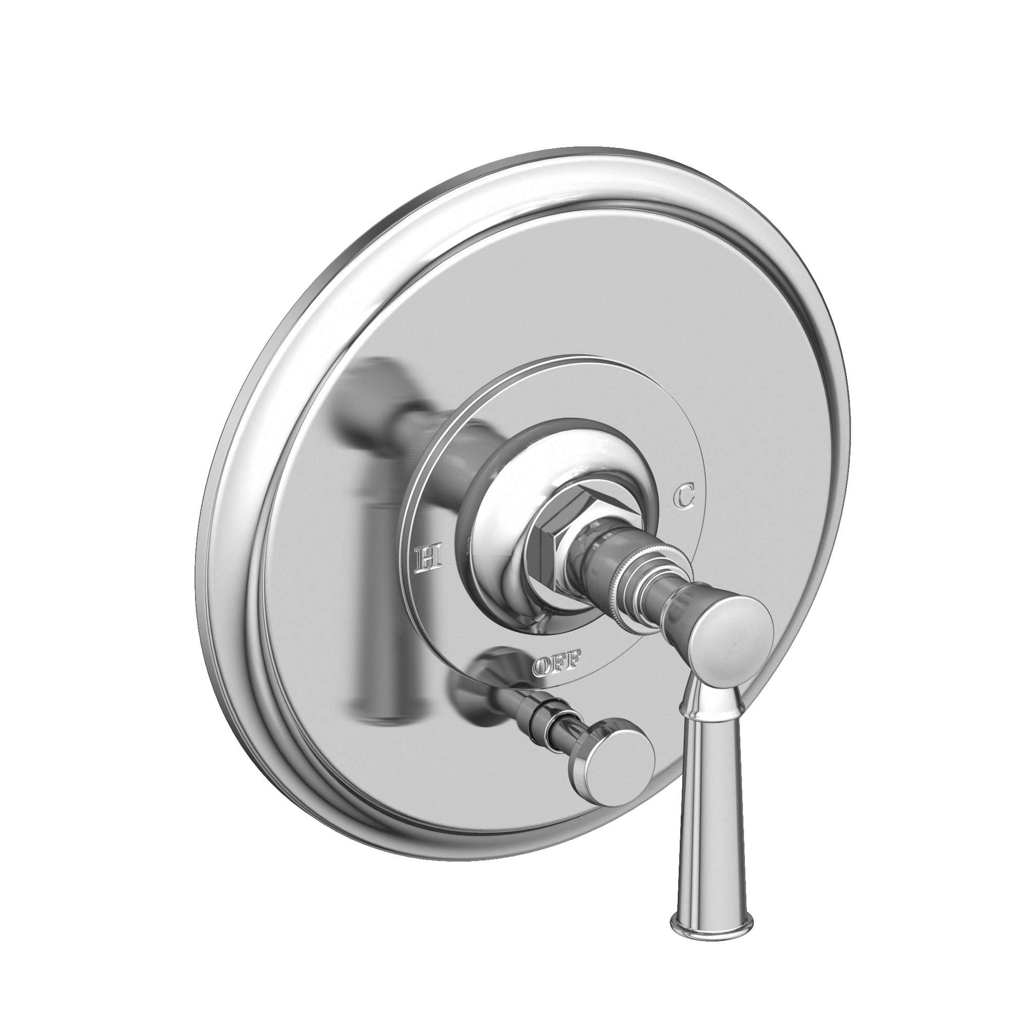 Newport Brass Vander Balanced Pressure Tub & Shower Diverter Plate with Handle