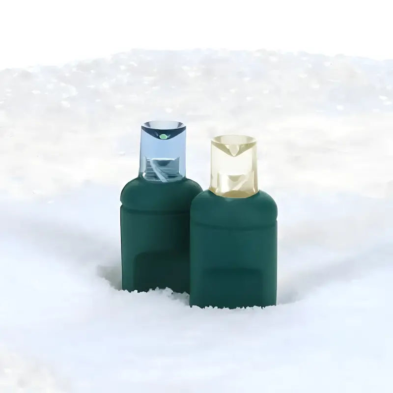 50 5mm ColorSplash Blue Taffy Warm White, Teal LED Christmas Lights, 6" Spacing