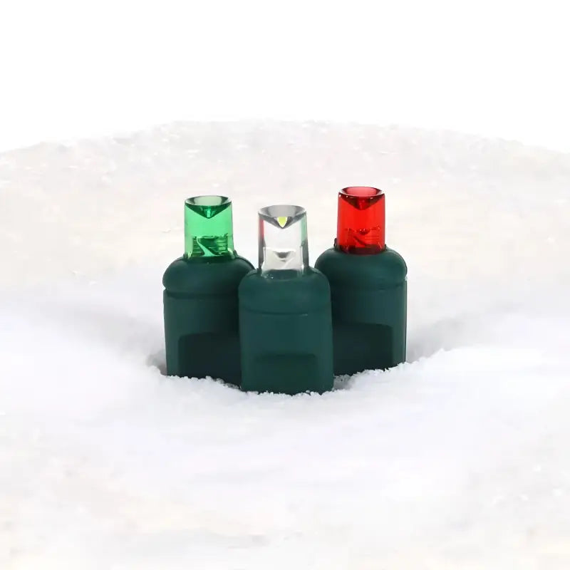 50 5mm ColorSplash Christmas Red, Green, Cool White LED Christmas Lights, 6" Spacing