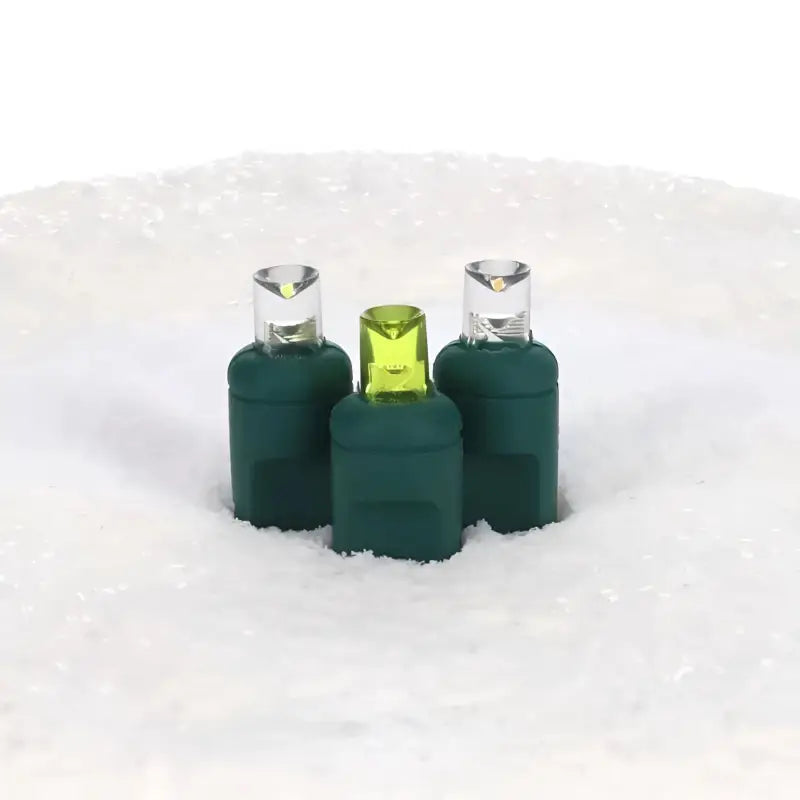 50 5mm ColorSplash Silver & Gold Warm White, Cool White, Gold LED Christmas Lights, 6" Spacing