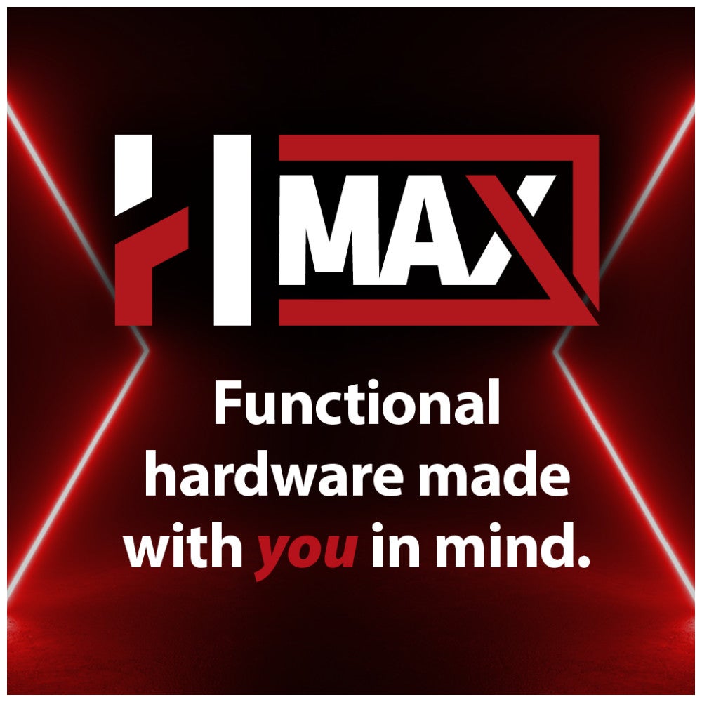 HR MAX™ 110° Full Overlay Cam Adjustable Standard Duty Free-Swinging Hinge with Press-in 8 mm Dowels