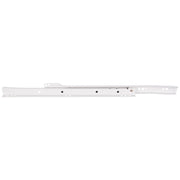 Hardware Resources Std Duty 3/4 Ext. Cream White Epoxy Self-closing Side Mount Drawer Slide, Retail Pack