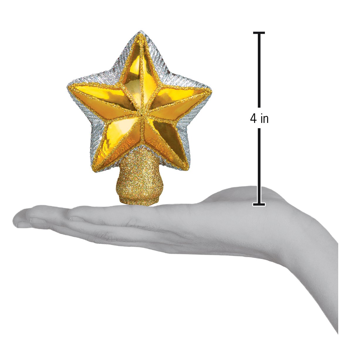 Small Star Tree Top – Blown Glass Christmas Tree Topper