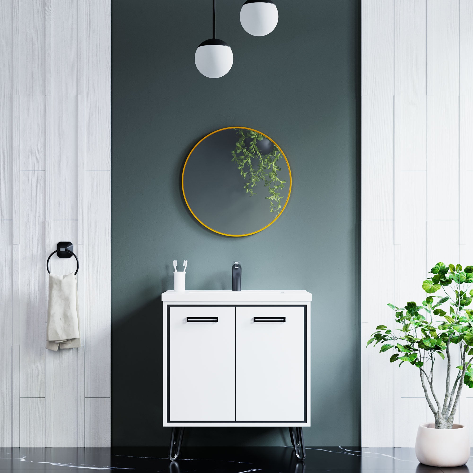 Alu Frame Mirror-5004 Dia 24?