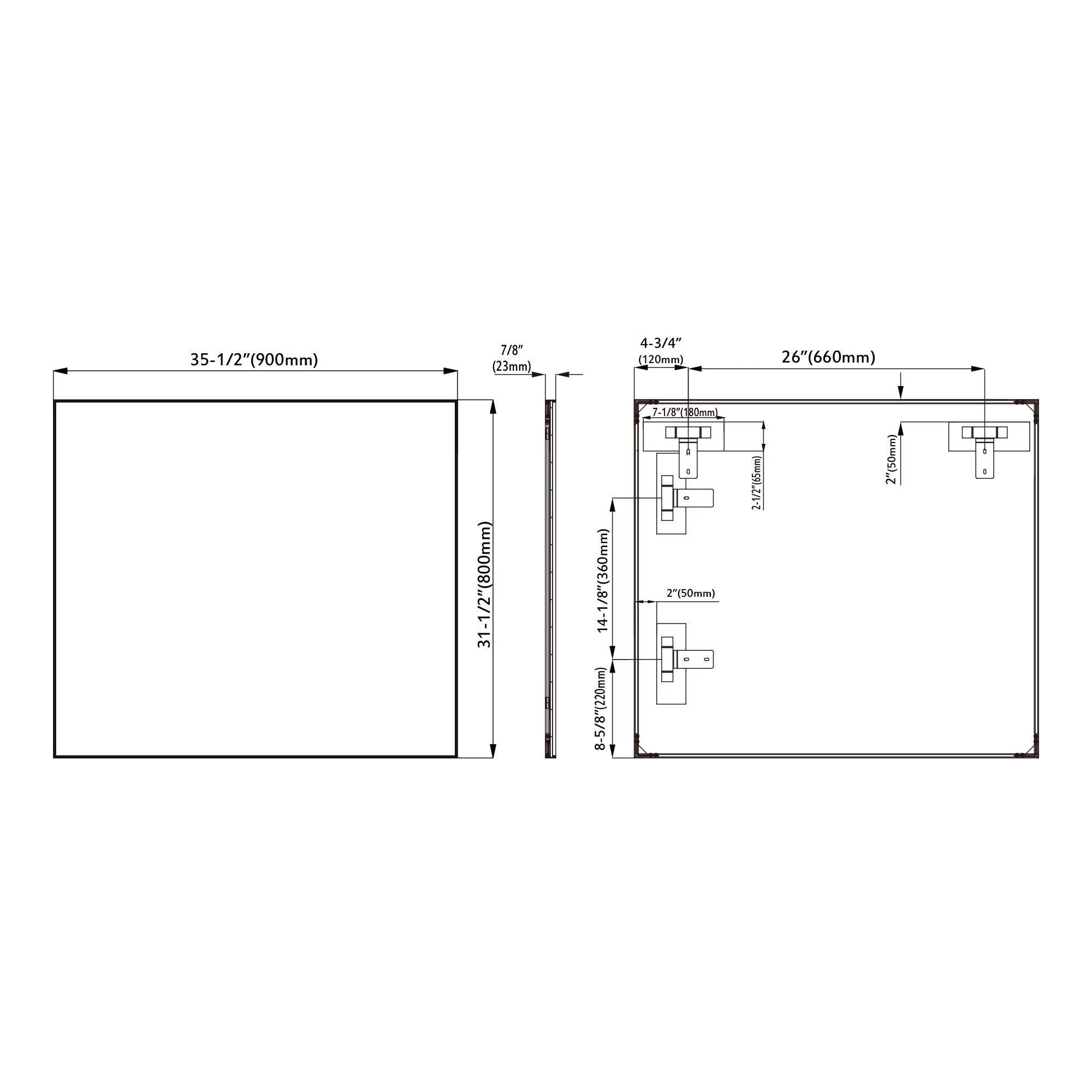 Alu Frame Mirror 5004 3631