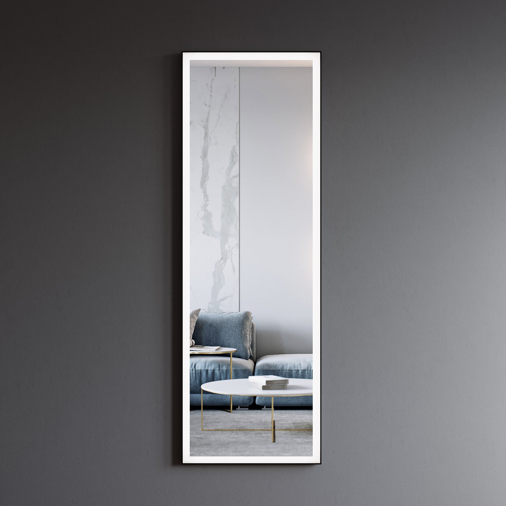 Black Alu Frame Mirror 5005 2060