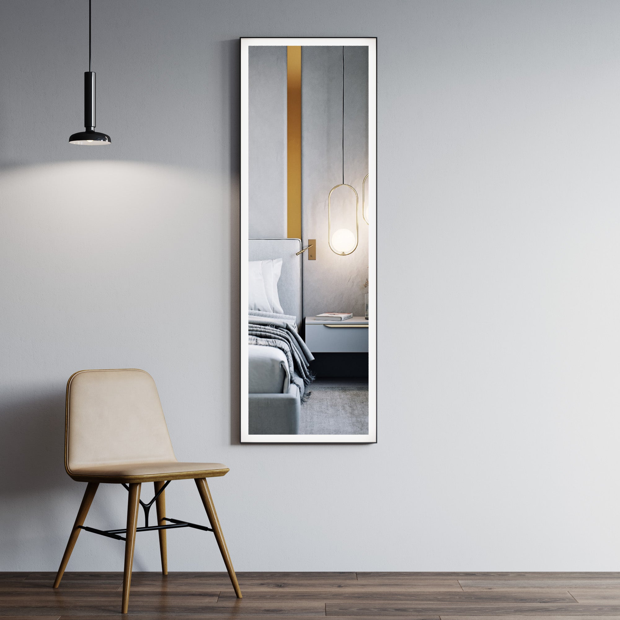 Black Alu Frame Mirror 5005 2060