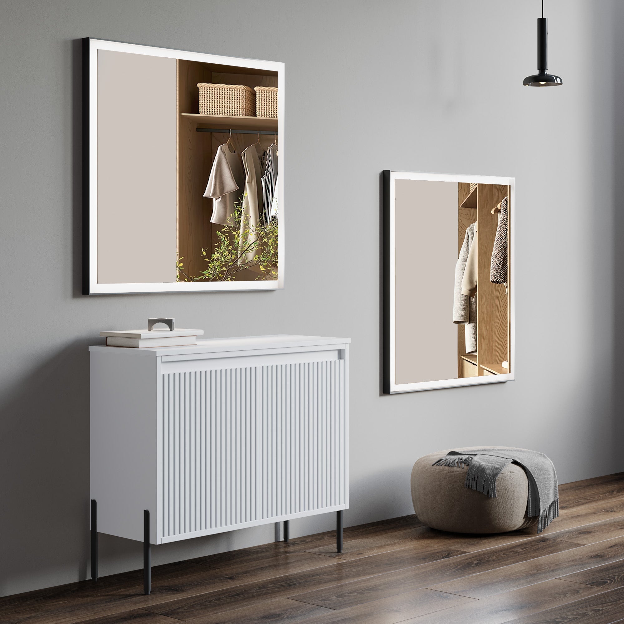 Black Alu Frame Mirror 5005 3031