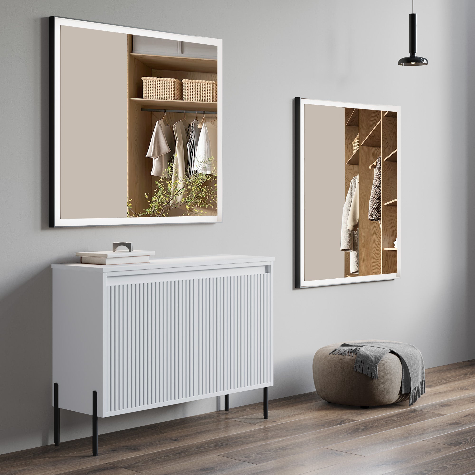 Black Alu Frame Mirror 5005 3631