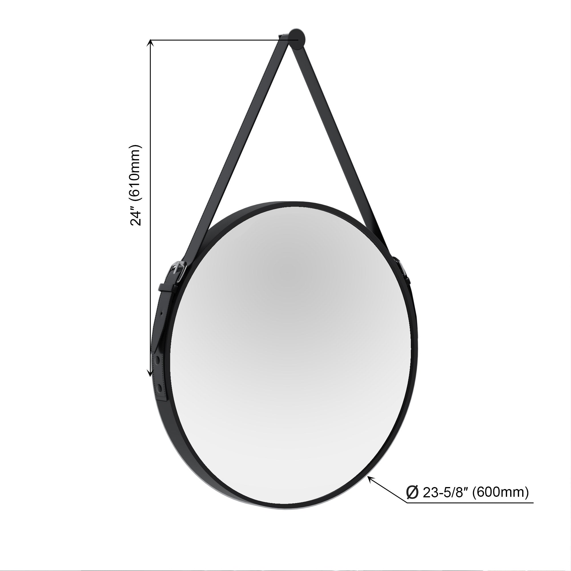 Dia 24 ” Frame/Belt Wall Mirror 5006 024 Series