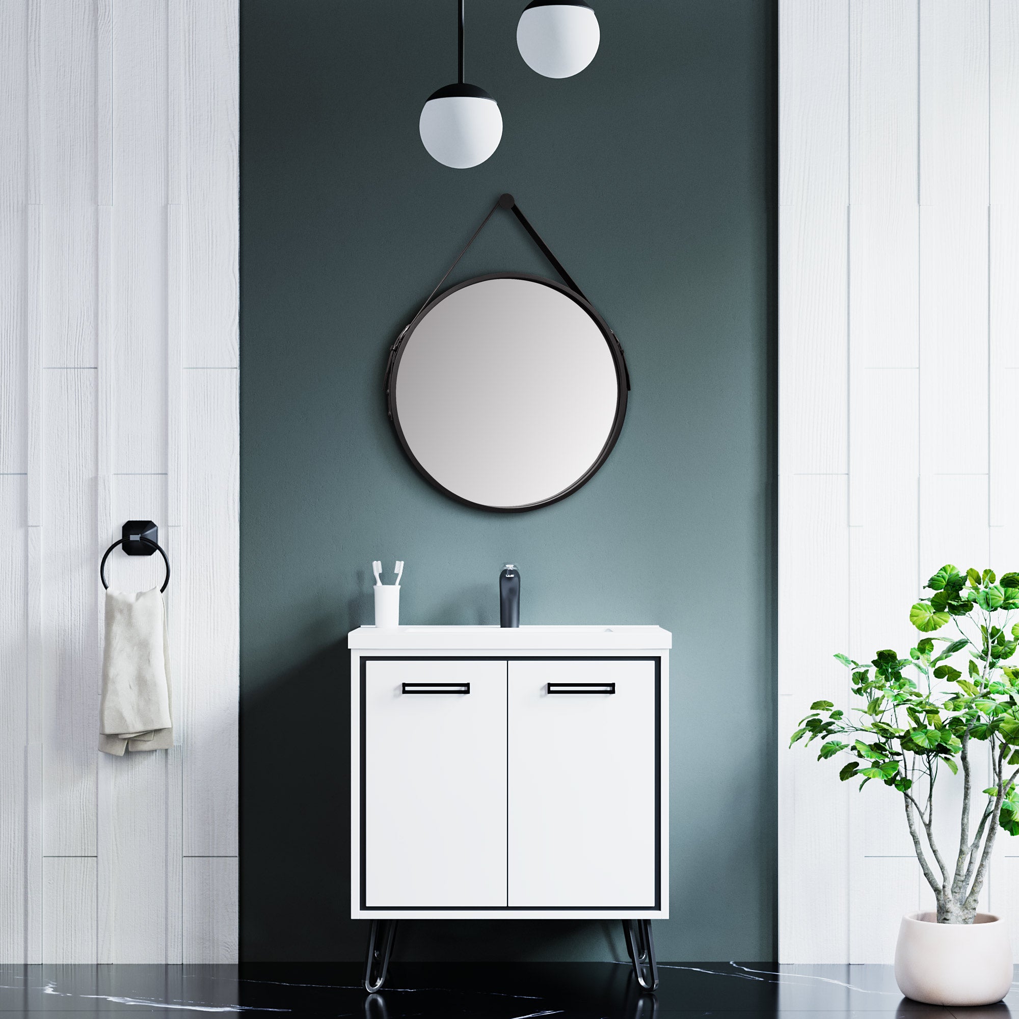Dia 24 ” Frame/Belt Wall Mirror 5006 024 Series