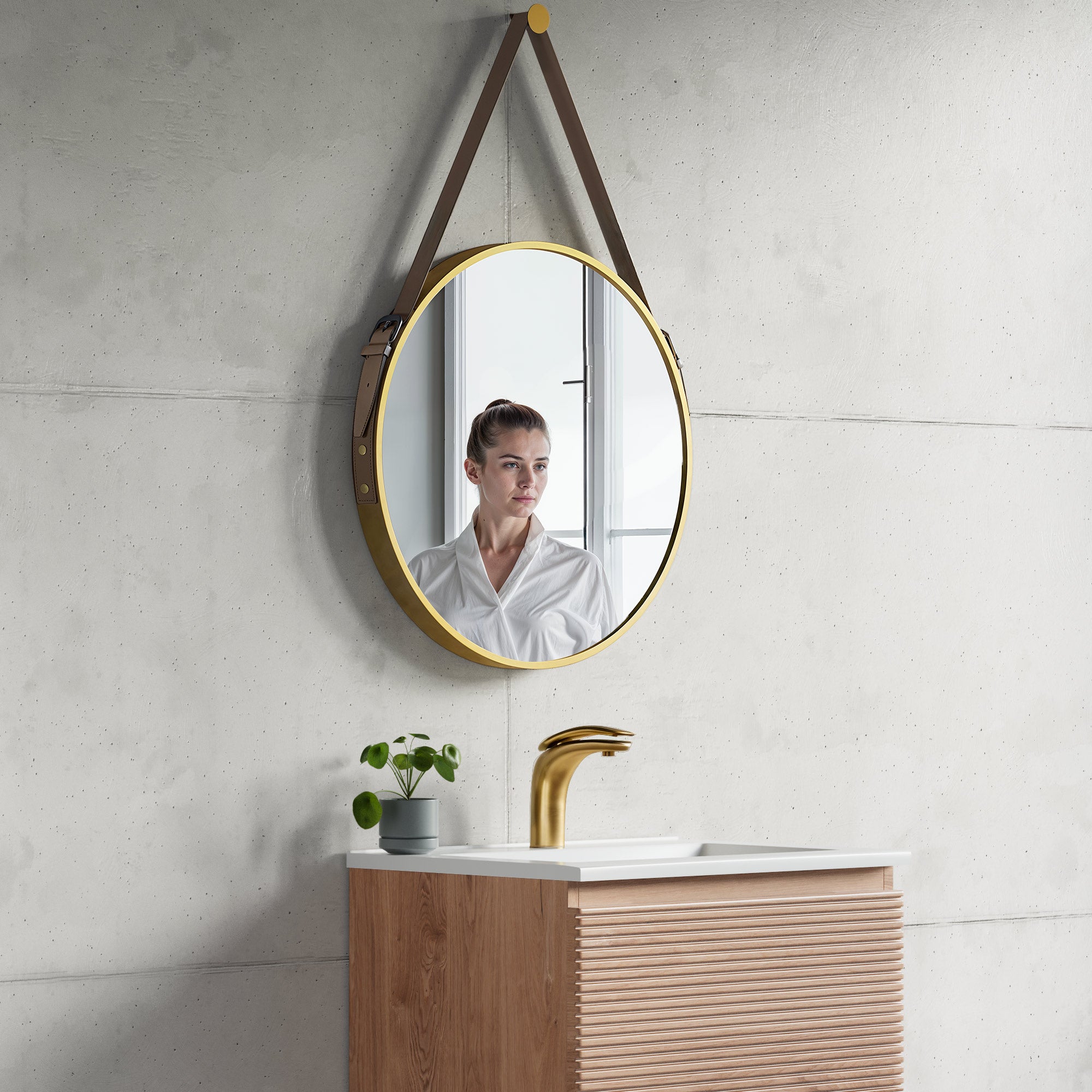 Dia 24 ” Frame/Belt Wall Mirror 5006 024 Series