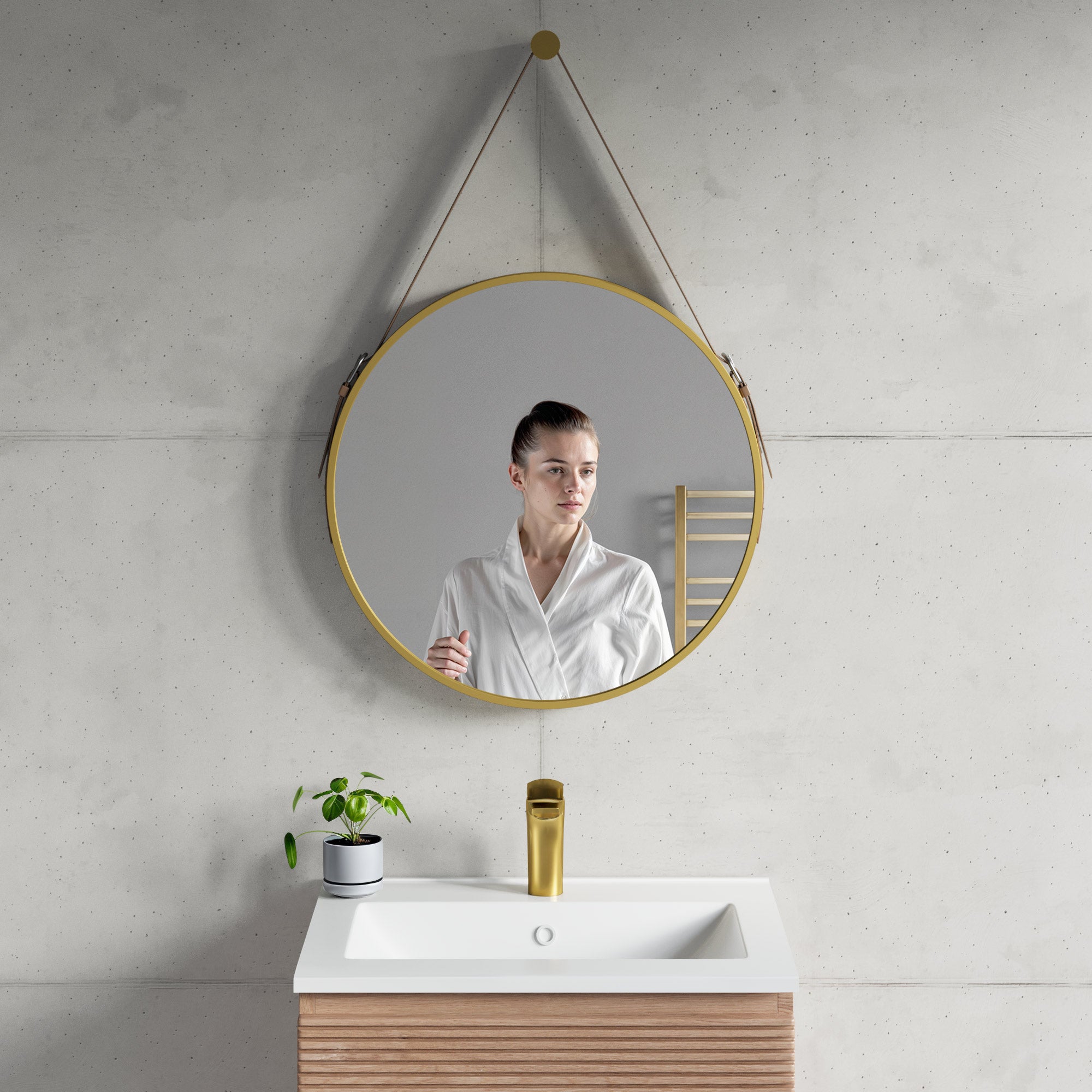 Dia 24 ” Frame/Belt Wall Mirror 5006 024 Series