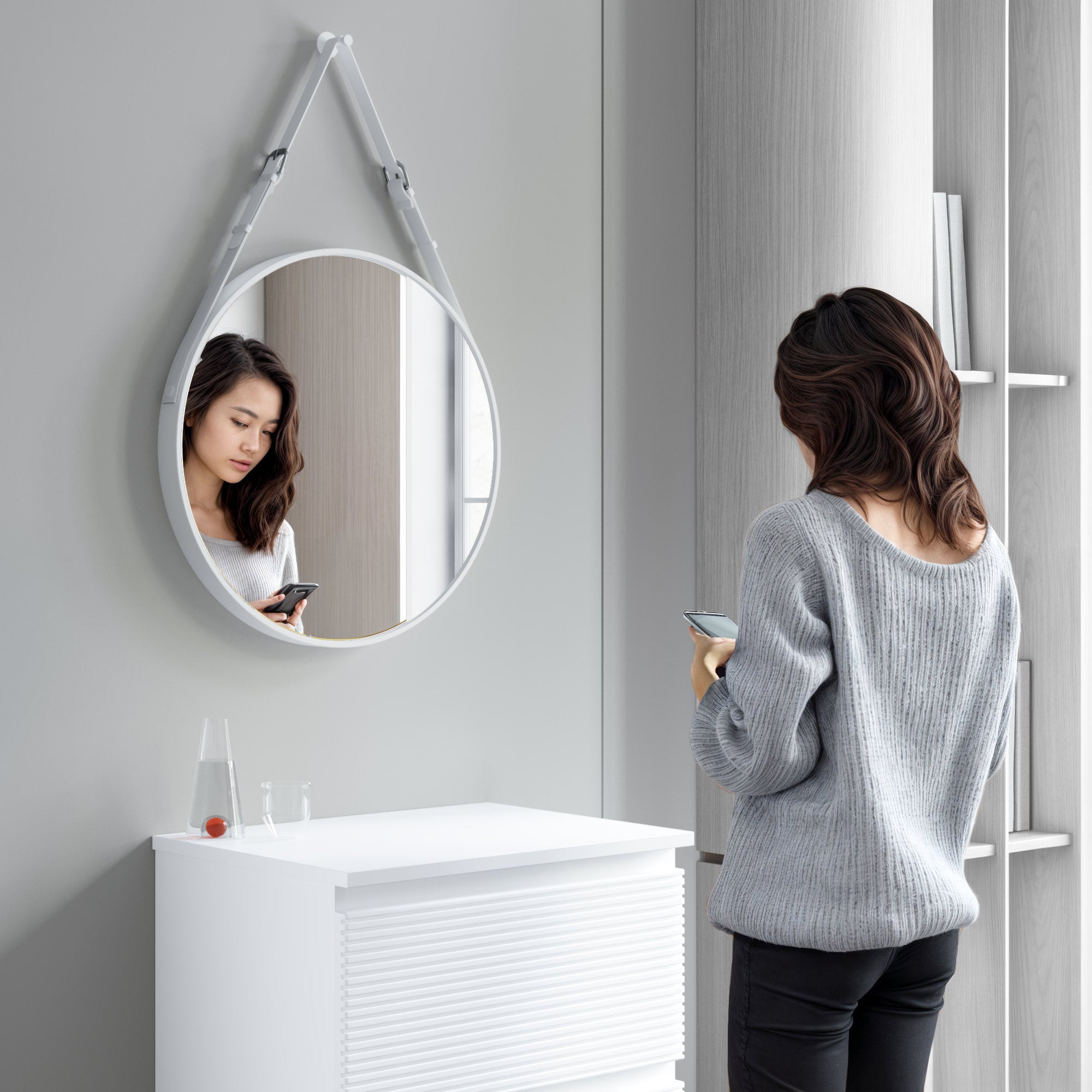 Dia 24 ” Frame/Belt Wall Mirror 5006 024 Series