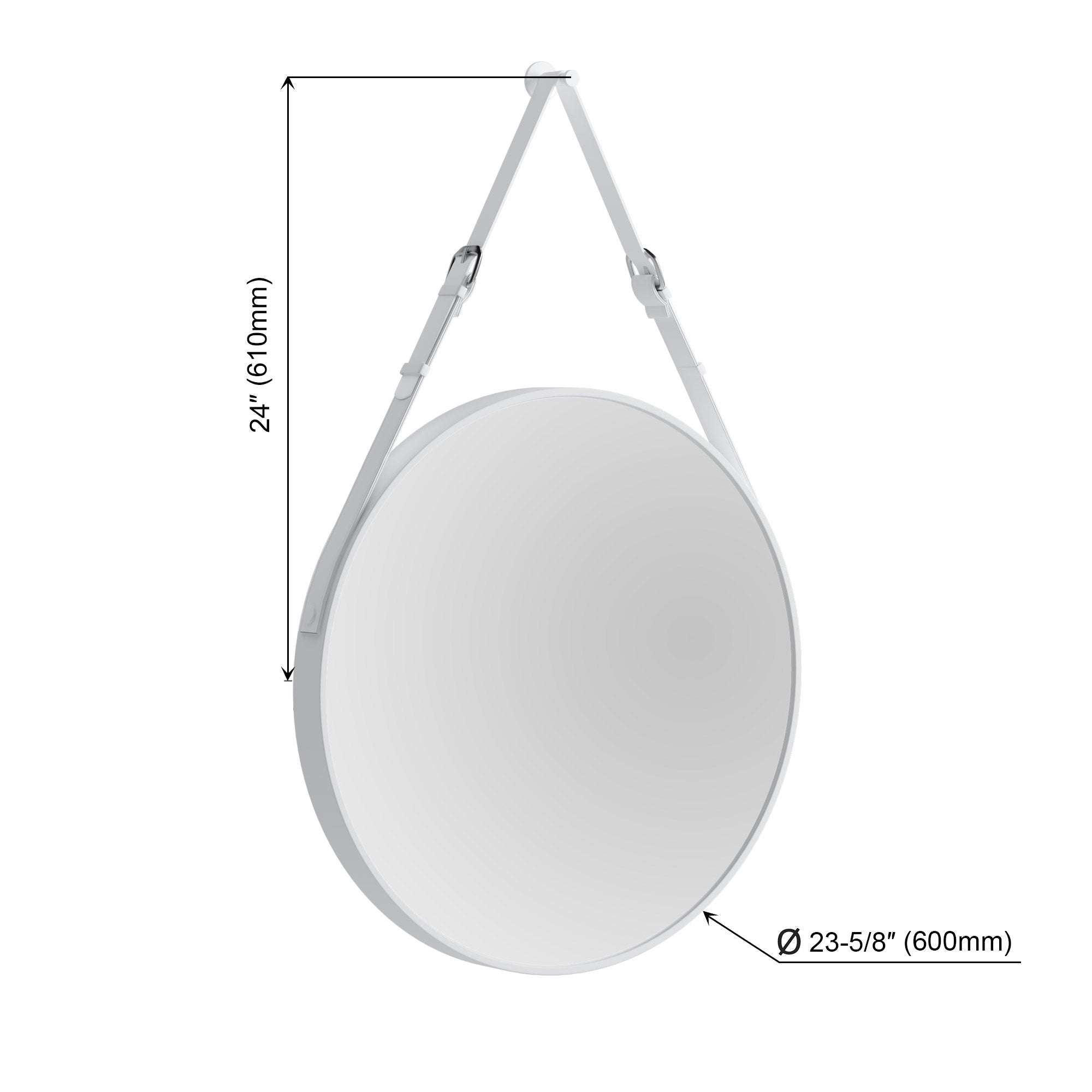 Dia 24 ” Frame/Belt Wall Mirror 5006 024 Series
