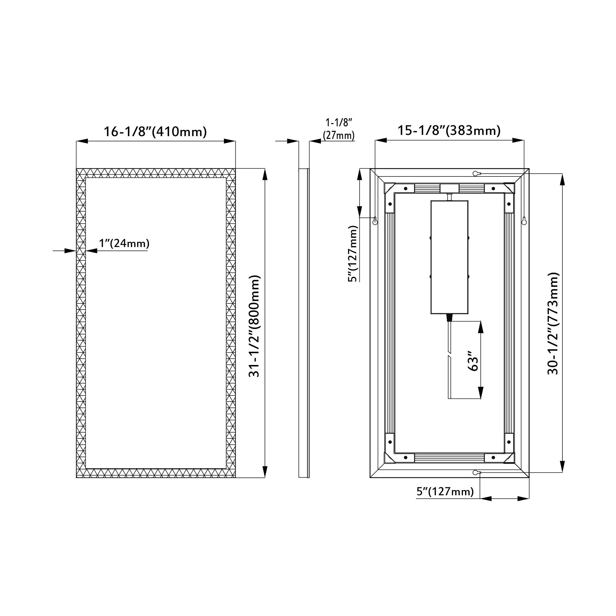 LED Light Mirror 5011 1831ML