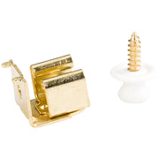 Hardware Resources Button Catch Finish - Polished Brass Receiver