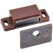 Hardware Resources 15 lb Brown Single Magnetic Catch with Bronze Strike