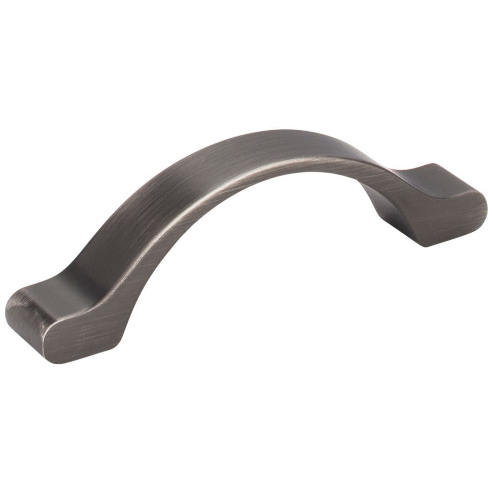 Hardware Resources 3" Center-to-Center Satin Nickel Arched Seaver Cabinet Pull