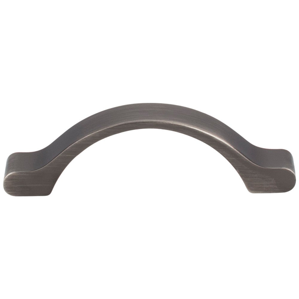 Hardware Resources 3" Center-to-Center Satin Nickel Arched Seaver Cabinet Pull