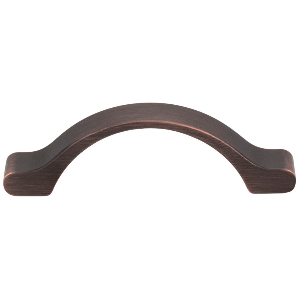 Hardware Resources 3" Center-to-Center Satin Nickel Arched Seaver Cabinet Pull
