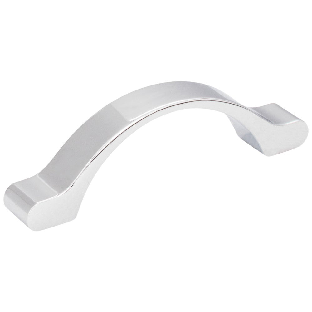 Hardware Resources 3" Center-to-Center Satin Nickel Arched Seaver Cabinet Pull