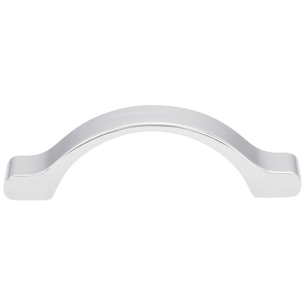 Hardware Resources 3" Center-to-Center Satin Nickel Arched Seaver Cabinet Pull