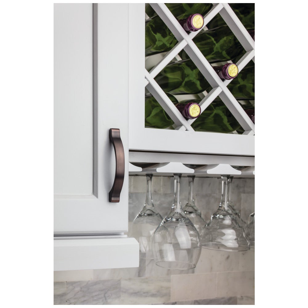 Hardware Resources 3" Center-to-Center Satin Nickel Arched Seaver Cabinet Pull