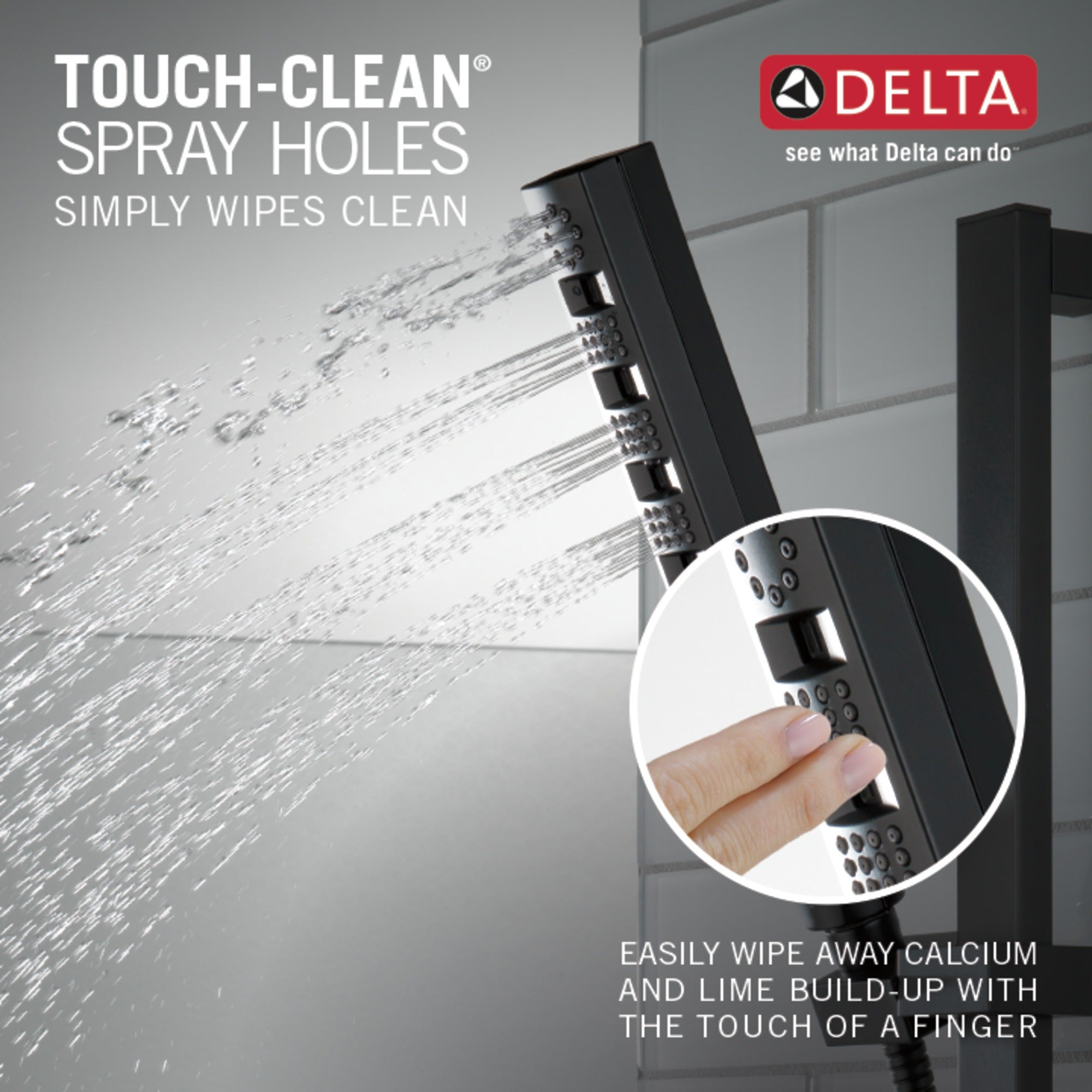 Delta Universal Showering Components H2OKinetic® Hand Shower 1.75 GPM w/Slide Bar 4S