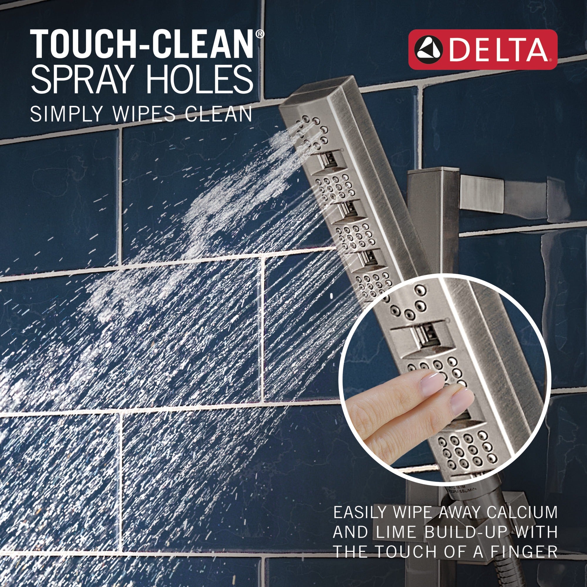 Delta Universal Showering Components H2OKinetic® Hand Shower 1.75 GPM w/Slide Bar 4S